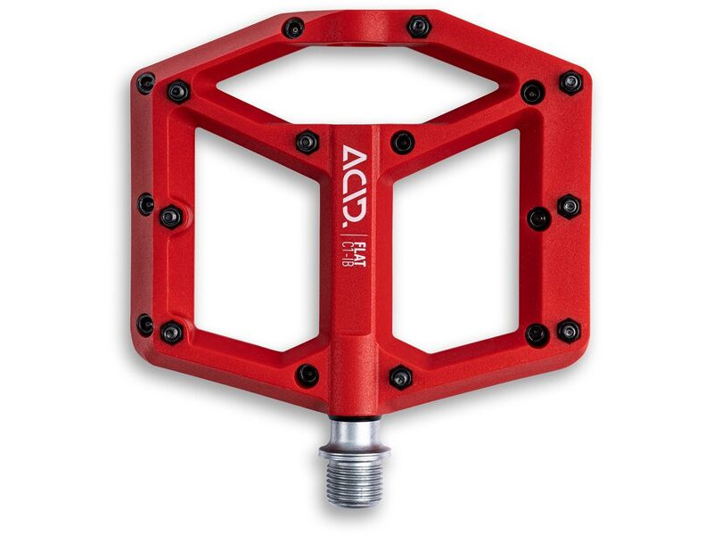 Cube Accessories Pedals Flat C1-ib red click to zoom image