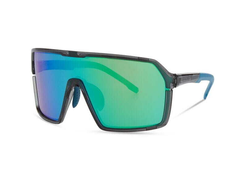 Madison Eyewear Crypto Glasses - crystal gloss smoke / green mirror click to zoom image