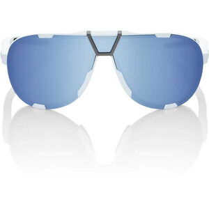 100% Glasses Westcraft - Soft Tact White - HiPER Blue Multi Mirror Lens click to zoom image