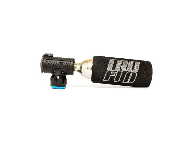 Truflo Minoot CO2 pump with 16 gram cartridge, Presta and Schrader click to zoom image